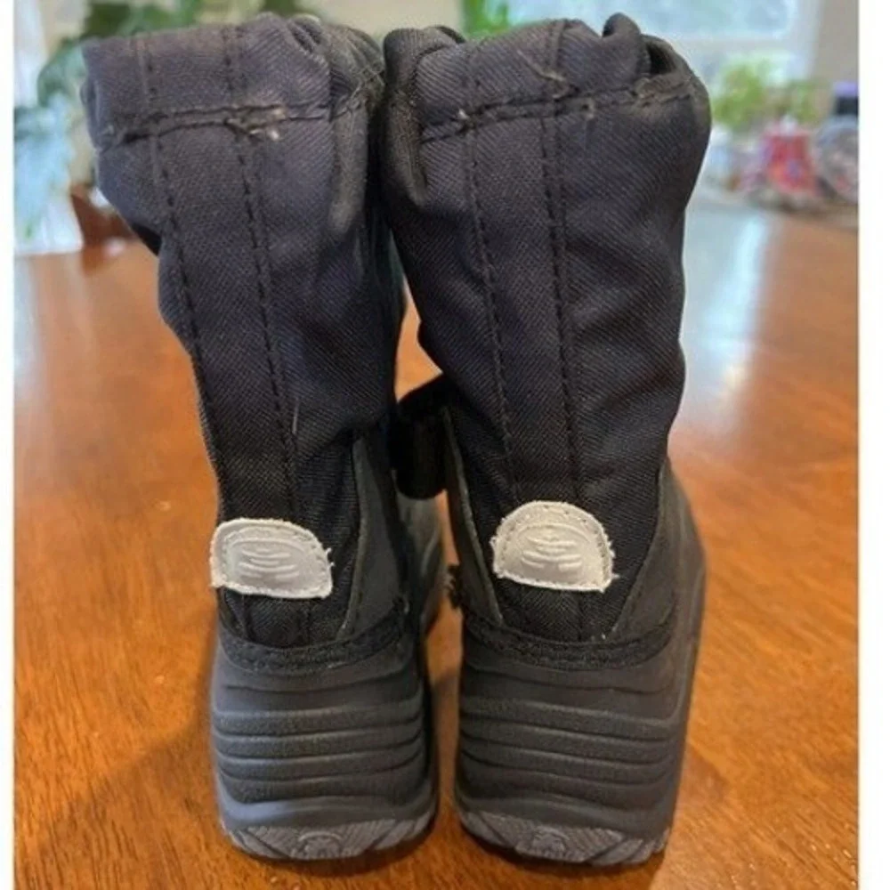 Kamik Waterproof Snow Boots Winter Pull‎ On Black Boots Size T10